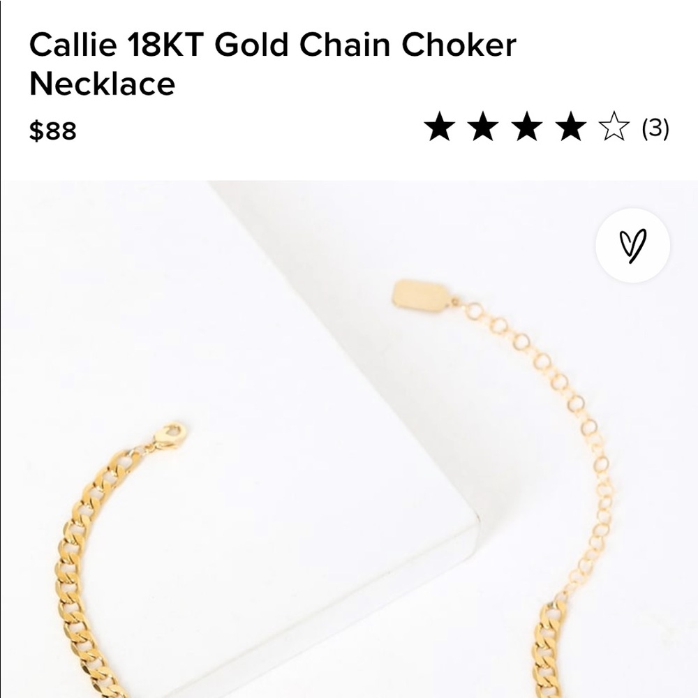 Callie 18kt gold chain choker necklace